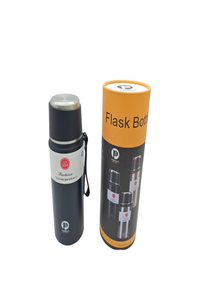 بيرفكت كيتشن قارورة حافظة للحرارة ستانلس ستيل 820 مل اسود - Image 2